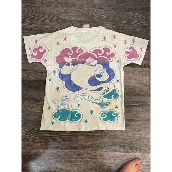 Vintage Disney Aladdin Genie AOP T Shirt M - Picture 2 of 4